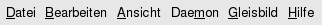 Menüleiste